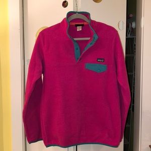 Patagonia Pink and Teal Women's Sweater